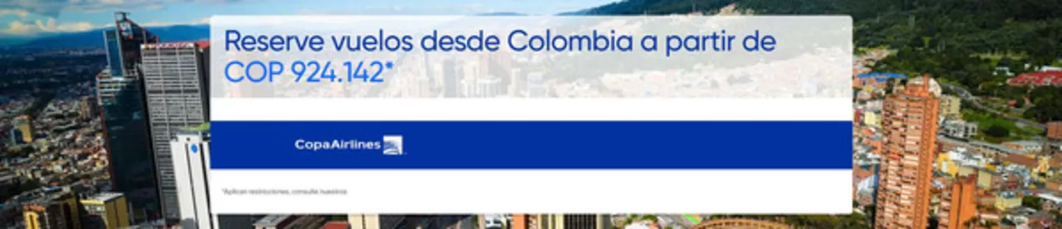 Catálogo Copa Airlines | Aprovecha estas ofertas especiales | 2026-10-14T00:00:00.000Z - 2026-10-16T00:00:00.000Z