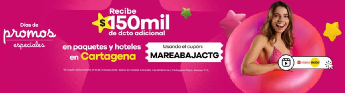 Catálogo Viajes Éxito | Promo | 2026-10-14T00:00:00.000Z - 2026-10-18T00:00:00.000Z