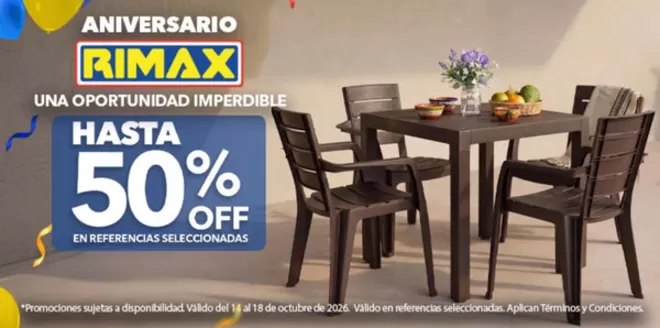 Catálogo Rimax | Hasta 50% Off Ref. Selecci. | 2026-10-14T00:00:00.000Z - 2026-10-18T00:00:00.000Z