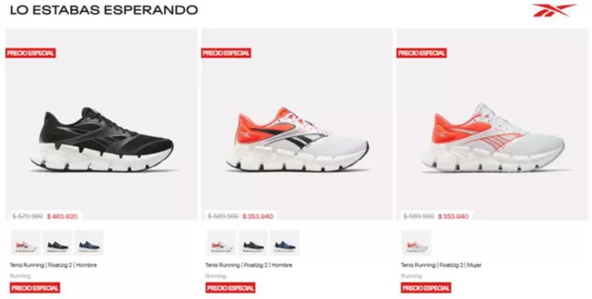 Catálogo Reebok | Precios Especiales | 2026-10-16T00:00:00.000Z - 2026-10-19T00:00:00.000Z