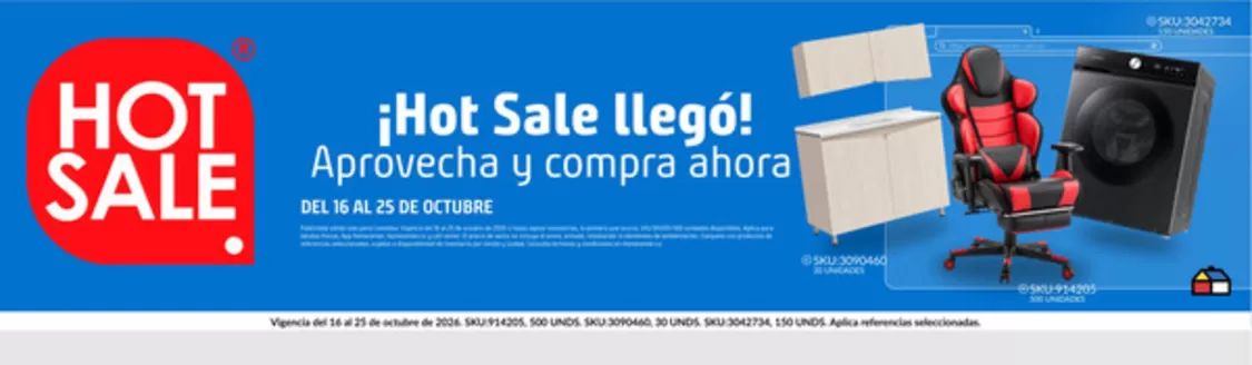 Catálogo Homecenter | Ofertas HomeCenter | 2026-10-16T00:00:00.000Z - 2026-10-25T00:00:00.000Z
