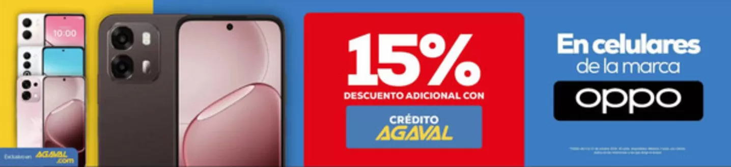 Catálogo Agaval | 15% OFF descuento adicional con crédito Agaval | 2026-10-16T00:00:00.000Z - 2026-10-31T00:00:00.000Z
