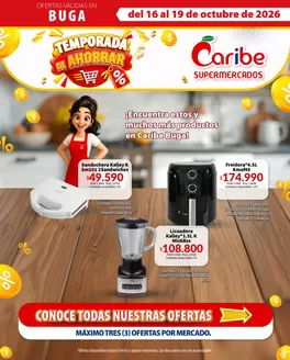 Catálogo Caribe Supermercados en Elías | Volante buga caribe | 2026-10-16T00:00:00.000Z - 2026-10-19T00:00:00.000Z