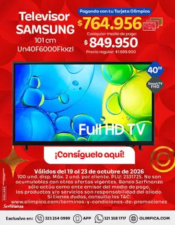 Catálogo Olímpica en Palmito | Excelente oferta para todos los clientes | 2026-10-19T00:00:00.000Z - 2026-10-23T00:00:00.000Z