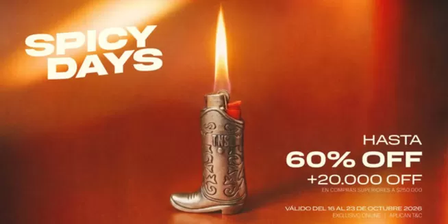 Catálogo Tennis | Spicy Days Hasta 60% OFF | 2026-10-20T00:00:00.000Z - 2026-10-23T00:00:00.000Z