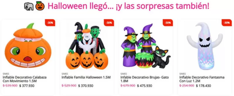 Catálogo Los Tres Elefantes | Halloween llegó…, y las sorpresas también | 2026-10-22T00:00:00.000Z - 2026-10-31T00:00:00.000Z