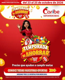 Catálogo Caribe Supermercados en Girón | Volante caribe jamundi puerto tejada y villa rica | 2026-10-23T00:00:00.000Z - 2026-10-25T00:00:00.000Z