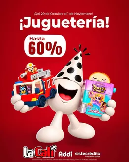 Catálogo La Cali Juguetería | Juguetería hasta el 60% OFF | 2026-10-26T00:00:00.000Z - 2026-11-01T00:00:00.000Z
