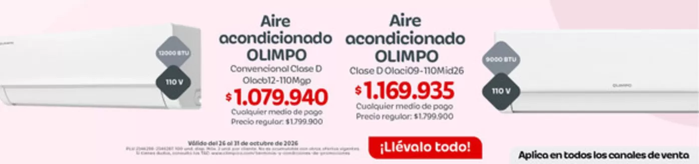 Catálogo Olímpica | Gran variedad de ofertas | 2026-10-26T00:00:00.000Z - 2026-10-31T00:00:00.000Z