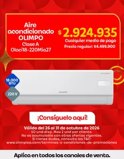 Catálogo Olímpica en Manizales | Ofertas principales para todos los cazadores de gangas | 2026-10-26T00:00:00.000Z - 2026-10-31T00:00:00.000Z