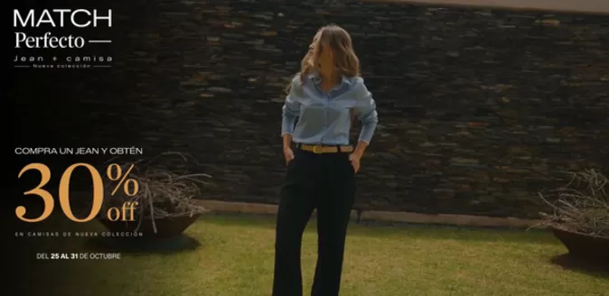 Catálogo Oxford Jeans | Compra un Jean y Obtén 30% Off en Camisas de Nueva Colección | 2026-10-28T00:00:00.000Z - 2026-10-31T00:00:00.000Z