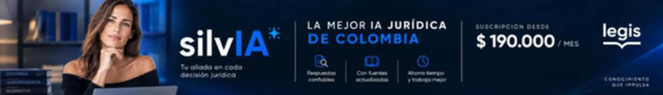 Catálogo Legis | SilvIA suscripción desde $190.000 /MES | 2026-10-30T00:00:00.000Z - 2026-11-08T00:00:00.000Z