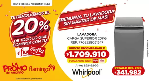 Catálogo Flamingo en Subachoque | Nuevas ofertas para descubrir | 2026-10-29T00:00:00.000Z - 2026-11-02T00:00:00.000Z