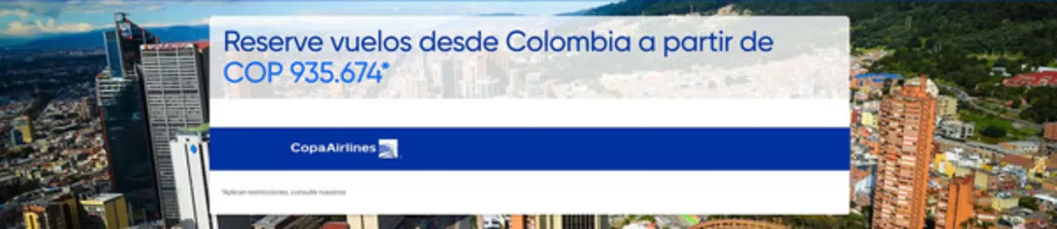 Catálogo Copa Airlines | Precios Especiales | 2026-10-30T00:00:00.000Z - 2026-11-01T00:00:00.000Z