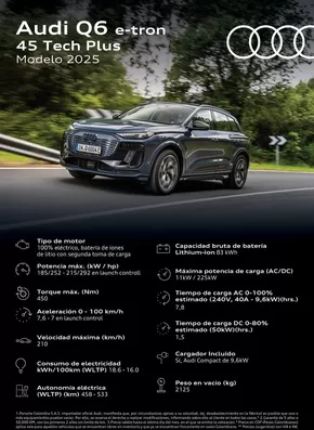 Catálogo Audi | Audi Q6 SUV e-tron | 2025-03-25T00:00:00.000Z - 2026-03-25T00:00:00.000Z