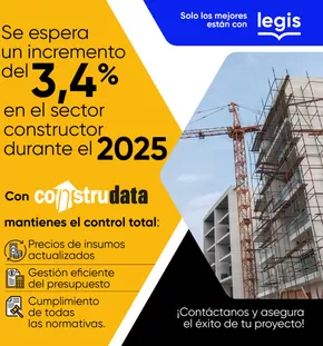 Catálogo Legis en Barranquilla | Incremento del 3,4% en el sector constructor  | 2025-04-08T00:00:00.000Z - 2025-12-31T00:00:00.000Z