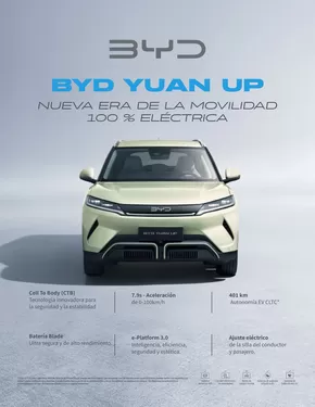 Catálogo Motorysa en Barranquilla | BYD Yuan UP: la nueva era de la movilidad. | 2025-05-05T00:00:00.000Z - 2026-05-05T00:00:00.000Z
