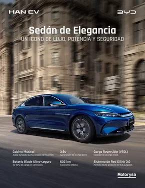 Catálogo Motorysa en Barranquilla | Han eléctrico | Versiones | BYD Auto Colombia | Motorysa | 2025-06-12T00:00:00.000Z - 2026-06-12T00:00:00.000Z