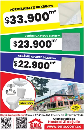 Catálogo Materiales EMO en Medellín | Catalogo EMO 1 | 2025-07-01T00:00:00.000Z - 2025-07-31T00:00:00.000Z
