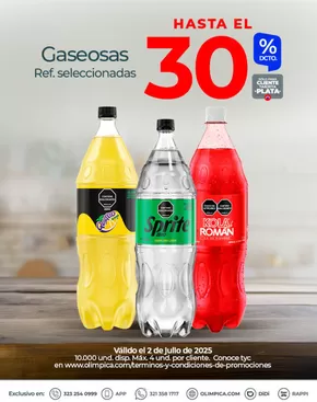 Catálogo Olímpica en Cartago | Grandes descuentos en productos seleccionados | 2025-07-02T00:00:00.000Z - 2025-07-30T00:00:00.000Z