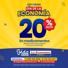 Catálogo Droguería la Economía en Bello | Hasta 20% off | 2025-07-03T00:00:00.000Z - 2025-07-31T00:00:00.000Z