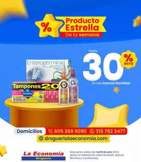 Catálogo Droguería la Economía en Cúcuta | Hasta 30% off | 2025-07-03T00:00:00.000Z - 2025-07-10T00:00:00.000Z