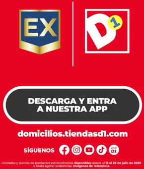 Catálogo Tiendas D1 | Gran variedad de ofertas | 2025-07-12T00:00:00.000Z - 2025-07-28T00:00:00.000Z