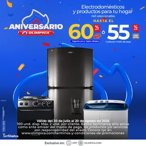 Catálogo Olímpica en Pitalito | Excelente oferta para cazadores de gangas | 2025-07-30T00:00:00.000Z - 2025-08-20T00:00:00.000Z