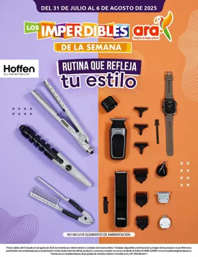 Catálogo Ara en La Dorada | Promociones actuales | 2025-07-31T00:00:00.000Z - 2025-08-06T00:00:00.000Z