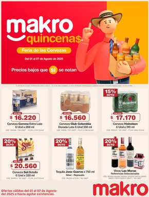 Catálogo Makro en Dosquebradas | Makro Quincena | 2025-08-01T00:00:00.000Z - 2025-08-07T00:00:00.000Z