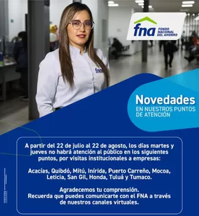 Catálogo Fondo Nacional del Ahorro en Armenia | Novedades en nuestro puntos de atencion  | 2025-08-04T00:00:00.000Z - 2025-08-22T00:00:00.000Z