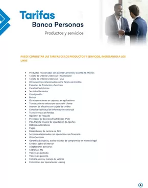 Catálogo Banco de Occidente en Armenia | Tarifas para Personas 2025 | 2025-08-04T00:00:00.000Z - 2025-12-31T00:00:00.000Z