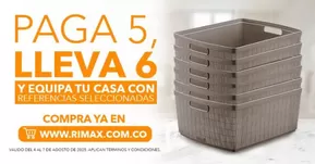 Catálogo Rimax en Bucaramanga | Paga 5 y lleva 6 | 2025-08-05T00:00:00.000Z - 2025-08-07T00:00:00.000Z