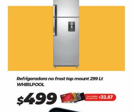 Refrigeradora no frost top mount 299L