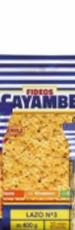 FIDEOS CAYAMBE 400 G LAZO N3