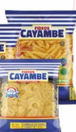 FIDEOS CAYAMBE 400 G MACARRON CHICO