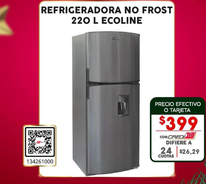 Ecoline - Refrigeradora No Frost 220 L