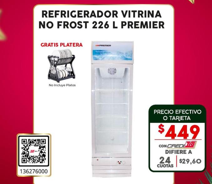 Refrigerado Vitrina No Frost 226 L