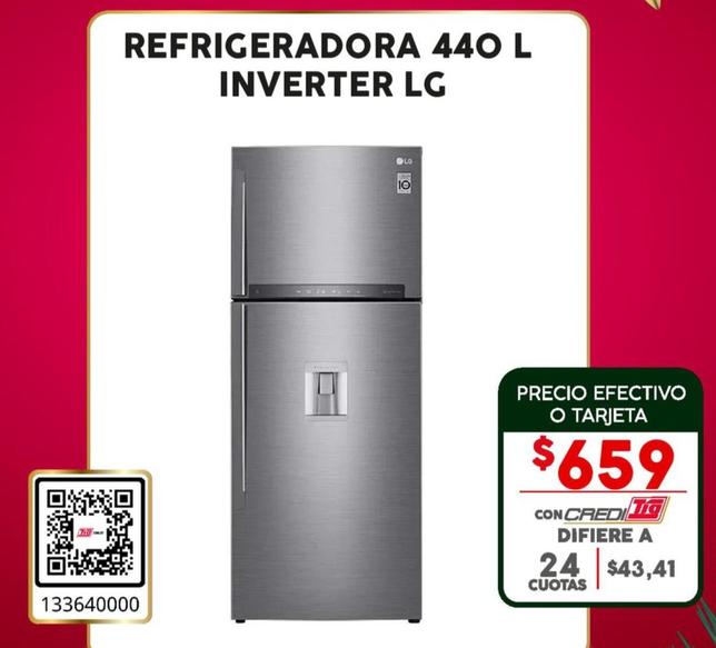 Refrigeradora 440 L Inverter