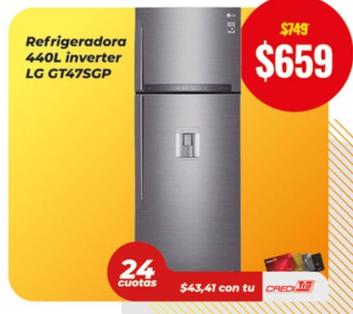 Refrigeradora Inverter Gt47sgp