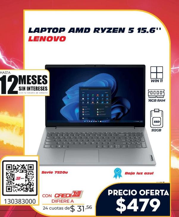 Laptop Amd Ryzen 5 15.6"