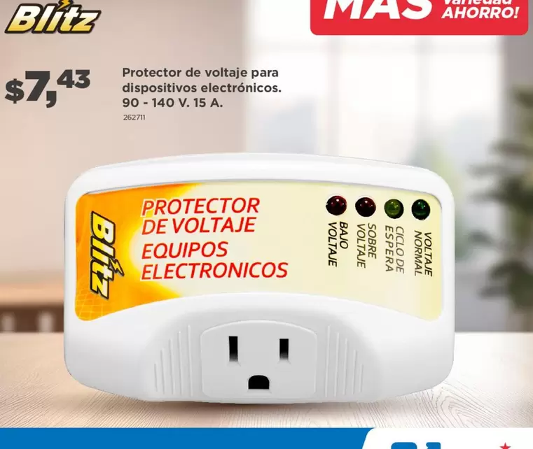 Protector de voltaje para dispositivos electrónicos.
