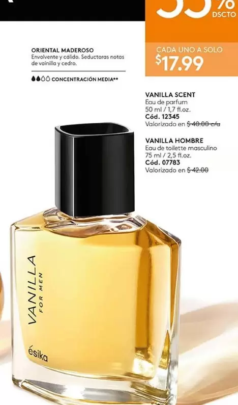 uno - VANILLA SCENT, VANILLA HOMBRE