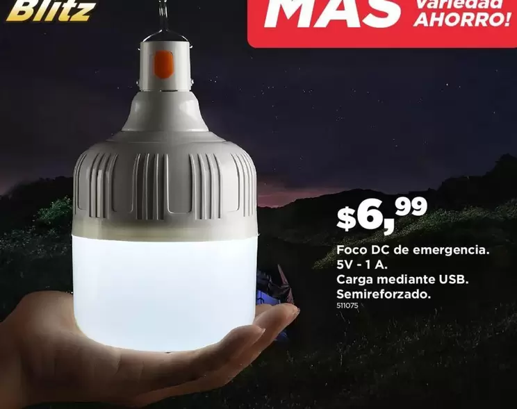 Foco -  DC de emergencia.