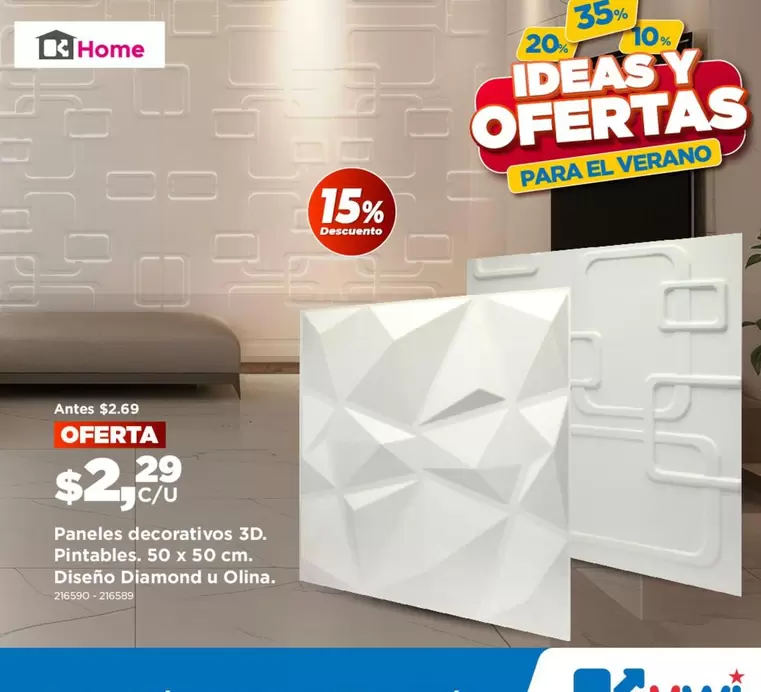 Paneles decorativos 3D