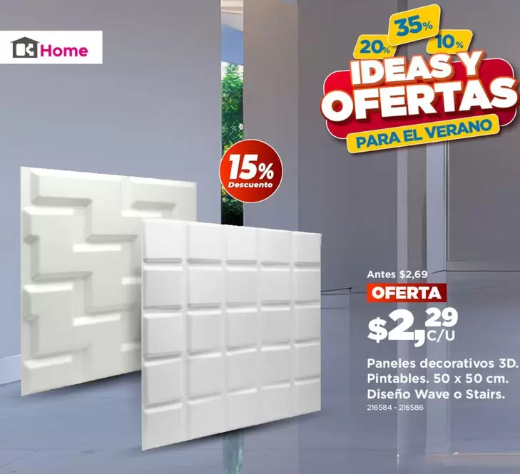 Paneles decorativos 3D