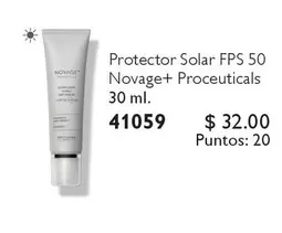 Protector Solar FPS 50 Novage+ Proceuticals