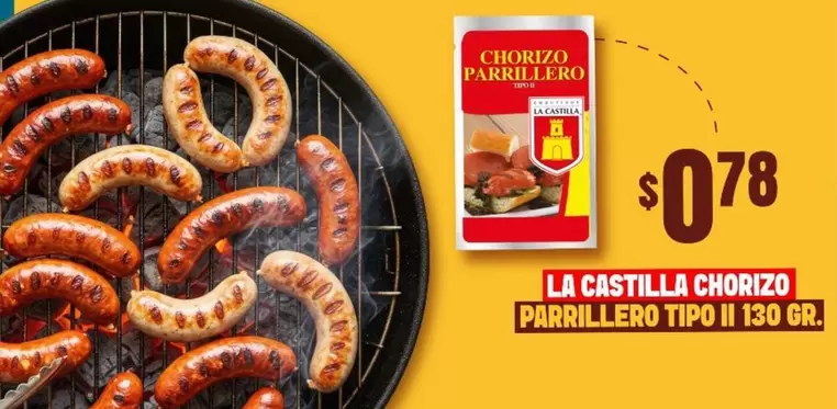CHORIZO PARRILLERO TIPO II 130 GR