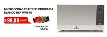 Indurama - MICROONDAS 20 LITROS MWI-20