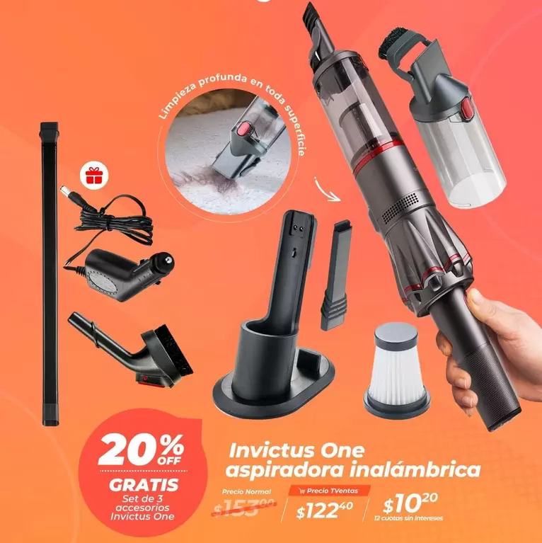 Invictus One aspiradora inalámbrica